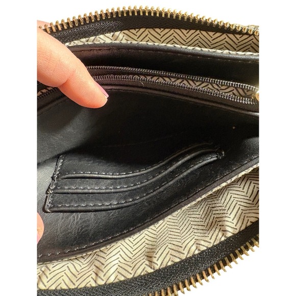 JEN & CO. Small Wristlet Bag Riley Aztec 3 Compartment Bag (M013AZT) - Picture 5 of 11